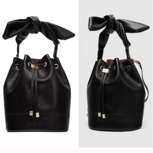 Zara bucket bag with knot